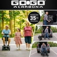 thumbnail image 6 of Pride Mobility Go-Go Carbon Travel Lightweight 39 Lbs Foldable Mobility Scooter  up to 3.7 mph Go Go Scooter for Seniors, Adults, Elderly  All Terrain Mobility Transport Black, 6 of 6