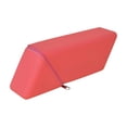 thumbnail image 2 of Roiihwy Standing Aesthetic Triangular Design Pencil Case Pouch, Portable Pen Bag Holder Wide with Drawer(Red), 2 of 6
