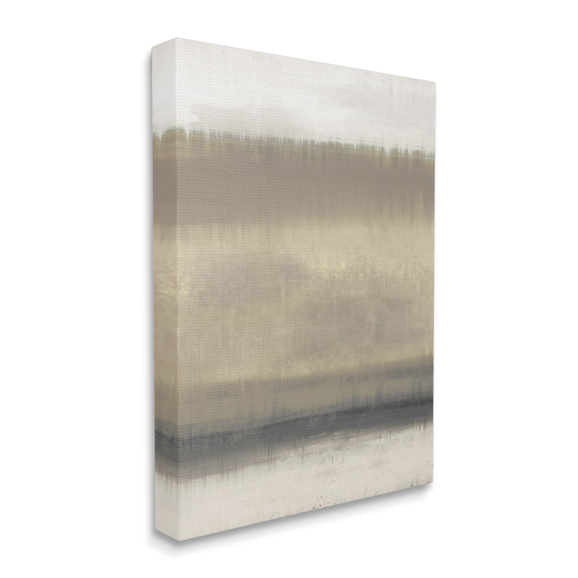 Stupell Industries Abstract Countryside Landscape Brown Grassland Painting Canvas Wall Art, 16 x 20, Design by Elizabeth Medley