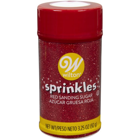 Sugar Sprinkles 3.25 Ounces-Red