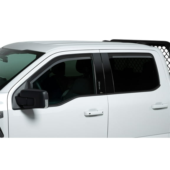 Putco 19-21 Chevy Silv 1500 Crew/Double Cab Element Matte Black Window Visors (Set of 2 Front Only) - 680244 Fits select: 2019-2020 CHEVROLET SILVERADO C1500 LT, 2021 CHEVROLET SILVERADO K1500 LT