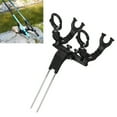 thumbnail image 2 of Support Rack with Stake Rod Holder Portable Mount Bracket Rod Stand, 2 of 13