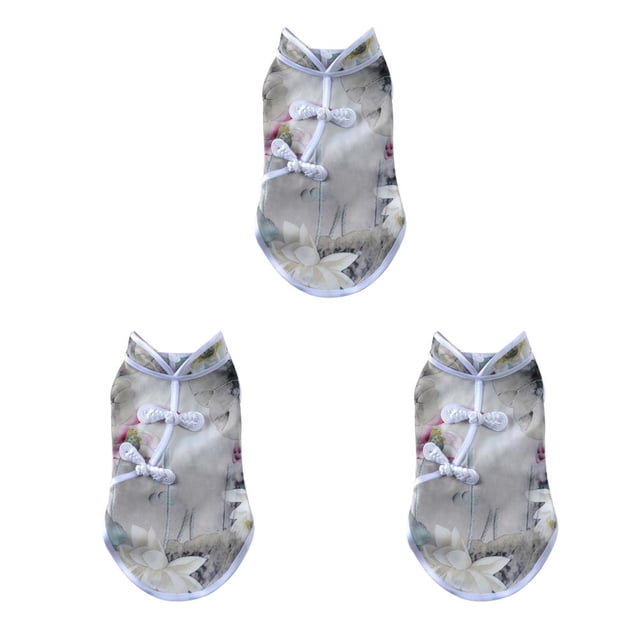 Methold Ropa para mascotas Vestidos cómodos Ropa para mascotas Cheongsam Disfraces de fiesta de moda Suministros de fiesta para el verano M Type1 NO1
