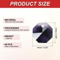 thumbnail image 2 of Uxcell K9 Crystal Octagon Beads 1 Hole Pendants, 40 Pack 14mm Chandelier Prisms Parts Ornaments Hanging Beads for DIY Arts Crafts Decoration, Dark Purple, 2 of 5