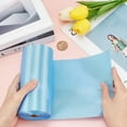 thumbnail image 3 of 27 Yards Double Faced Satin Ribbon Roll Blue Polyester Solid Fabric Large Ribbon for Gift Wrapping Grand Opening Chair Sash Bouquet Bow Making Party Decoration (Blue), 3 of 9
