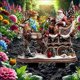 thumbnail image 4 of Acrylic Garden Stakes Christmas 2D Acrylic Yard Art Decorative Reindeer Stakes Holiday Lawn Decor for Fences Landscape, 4 of 5