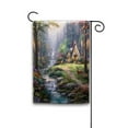 thumbnail image 2 of 2-Pack Double-Sided Park Floral Garden Flags 12x18 Inch, Outdoor Yard Decor for Holiday and Seasonal Home Decoration, 2 of 11