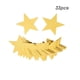 thumbnail image 4 of Matsuzay Estrellas colgantes Delicado pequeño adorno de carteles Decoración de fiesta Adornos de estrellas portátiles Suministros festivos Kits de decoración para fiestas amarillo dorado, 4 of 6