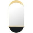thumbnail image 2 of SAFAVIEH Wessley 18.3 in x 36 in. Stadium Mirror, Gold, 2 of 6