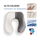 thumbnail image 4 of Cómodo Almohada De Viaje Bloosom  Espuma De Memoria Cojín Para Cuello, Gris, 4 of 5