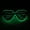 Green, variant on LED Glasses, Light Up Glasses Neon El Wire LED Light Up Eyeglasses Sunglasses Eyewear for Nightclub Battery