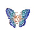 thumbnail image 1 of Pinza de pinza para el pelo de mariposa pequeña con azules, pequeña Hugo clip de la garra del pelo, 1 of 6