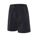 thumbnail image 1 of WRKEKC Summer Shorts for Men Solid Color Loose Fit Outdoor Running Quick Dry Softshell Breathable Fitness Training Drawstring Zipper Pocket 5-Inch, 1 of 6