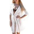 thumbnail image 3 of Seyurigaoka Women’s Summer Bikini Smock, Sexy Solid Color Bandage High Waist Cardigan Beach Dress, 3 of 4