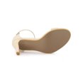 thumbnail image 5 of BLISSFUL STEP Women's Shoes Stiletto High Heels Ankle Strap Open Toe Faux Suede Sandals Beige 7.5, 5 of 8