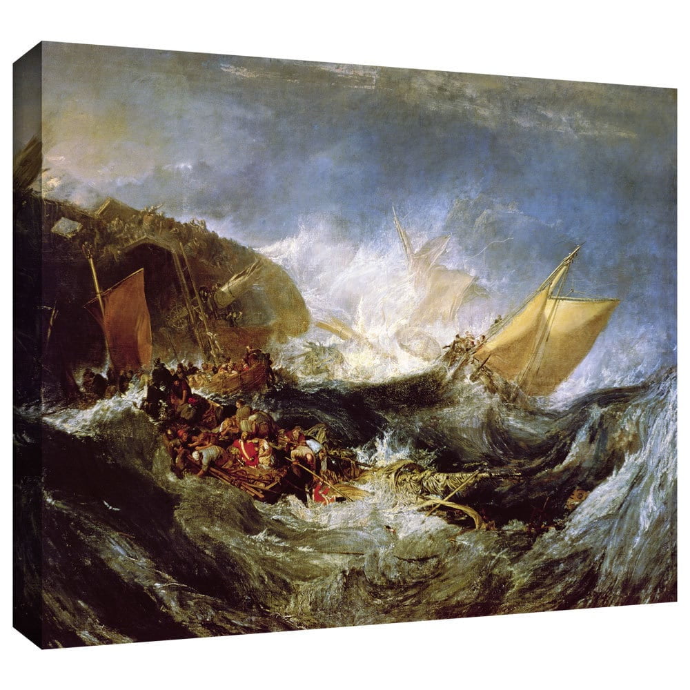 William Turner "Wreck Of A Transport Ship" Gallery-Wrapped Canvas Art