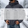 thumbnail image 5 of Hooded Puffer Jacket Men Solid Color Windproof Zip Up Winter Coat,Warm Thick Padded Outerwear with Pockets, 5 of 8