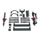 thumbnail image 1 of Kit de actualizaciones 1/16 RC, conjunto de eje delantero y trasero, torre de choque delantera y trasera, soporte de Servo de dirección para vehículos negro, 1 of 7