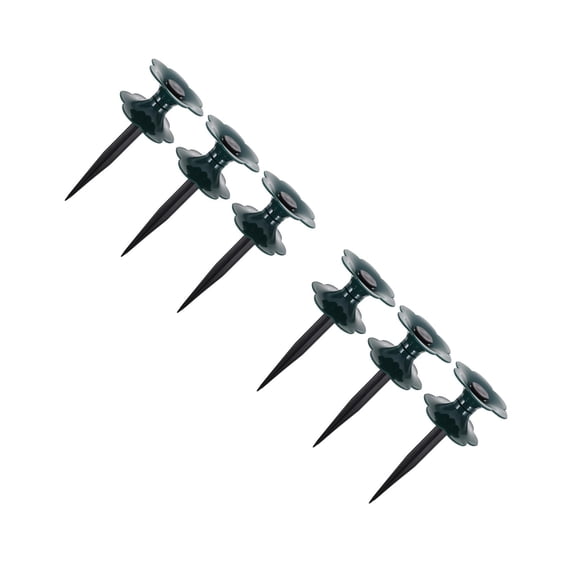 FRCOLOR 6-Pack Garden Hose Guide Spikes Outdoor Water Hose Stakes for Lawn and Garden Irrigation Supplies