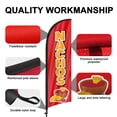 thumbnail image 4 of QSUM Nachos Feather Flag,7FT Rosa Mexicana Advertising Swooper Flag, Vivid Color and Fade Proof Mexican Food Mexican Restaurant Business Sign, 4 of 8
