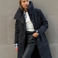 thumbnail image 5 of BangWanChi Lightweight Jacket Women Women's Casual Fashion Cotton Coat Long Coat Warm Loose Coat, 5 of 5