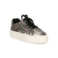 thumbnail image 1 of Women Crocodile Round Toe Lace Up Sneaker 19100, 1 of 6