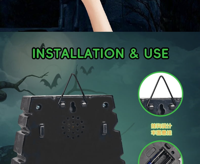 Halloween New Spider Doorbell. Glowing and Sounding. Horror Sound & One-Eyed Spider. Spooky Charm for Your Home. A Terrifying Addition to Halloween.