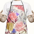 thumbnail image 2 of Pioneer Flower Floral Print Pattern Apron-Garden Aprons for Women with Pockets-Cotton Linen Waterproof Kitchen Cooking Gardening Aprons Adjustable for Kitchen,Cooking,BBQ and Salon 33x27 Inch, 2 of 7