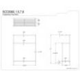 thumbnail image 5 of Kingston Brass Edenscape Freestanding Iron Towel Rack SCC8365, 5 of 5