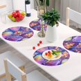 thumbnail image 6 of Ryvnso Conch Seashells Round Plate Mats Dining Table Placemat Set of 4 for Holiday Decoration, 6 of 7