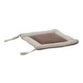 thumbnail image 4 of Coussin d'Assise en Lin Couleur Café Antidéformation Coussin de Chaise en Lin Multicouche avec Sangles Fixables, 4 of 6