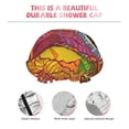 thumbnail image 5 of Kdxio Beautiful African Woman Print Shower Cap for Women,Elastic and Reusable,Double Waterproof Layers Bathing Hat, 5 of 9