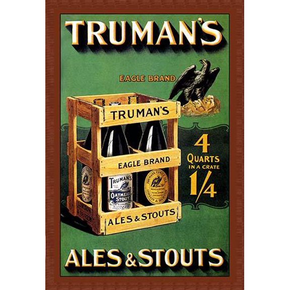 Truman's Ales and Stouts- Fine Art Canvas Print (20" x 30")