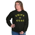 thumbnail image 4 of Chips & Guac Food Lover Workout Gym Sweatshirt for Men or Women Brisco Brands S, 4 of 6