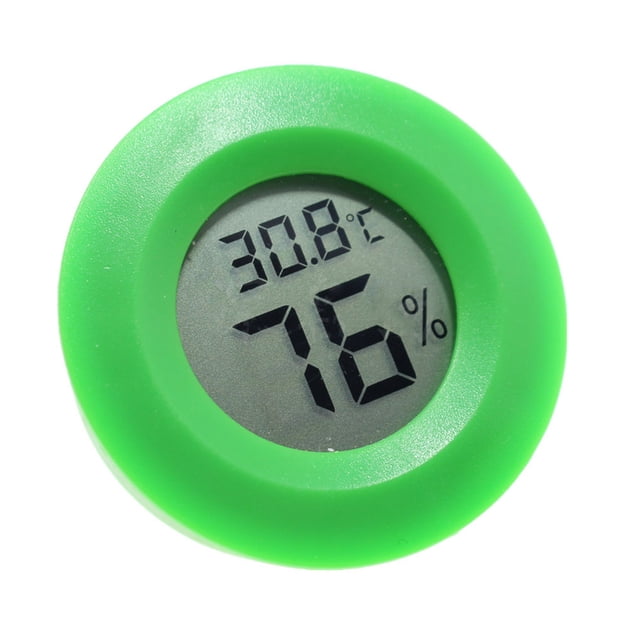 Cateissary mini termómetro con pantalla LCD probador higrómetro digital equipo de camping de temperatura empresa sala de estar verde Type3 NO3 Cateissary GJ2802-04