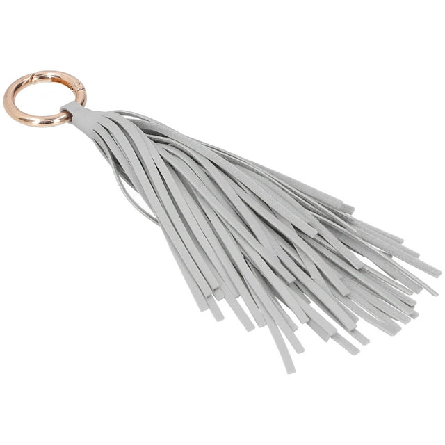 Craft Keychain, Widely Used Leather Tassel Design Tassel Keychain For Car Keys For Mobile Phones For Handbags Decoration Black,Gray