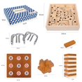 thumbnail image 2 of Set de juego GOTHINK Labyrinth, Tic Tac Toe, Stacking Tower Wood, 2 of 7