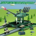 thumbnail image 4 of JoyStone Double Track Tank Toy Playset, Army Green Toy Tank with Lift Function, 6PCS Alloy Die-Cast Toy Vehicles, Lights & Music, Gift for Boys & Girls Ages 3-8, 4 of 15