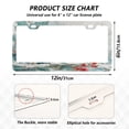 thumbnail image 2 of Aluminum License Plate Frame 2 Pack Car Exterior Accessory Car Tag Holder for Front Rear Plates Cars Decor Elegant Little Robin, 2 of 7