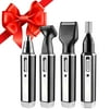 THEMANCODE 4 in 1 Electric Shaver Rechargeable Razor for Men, Waterproof Epilator Nose Hair Removal Bikini Eyebrow Beard Sideburn Mustache Trimmer Clipper Grooming Groomer Kit, Father's Day Gift