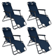 thumbnail image 1 of Sillas Camastro CJR plegable Reclinable Jardin playa Alberca azul marino, 1 of 8