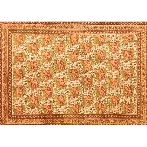 Ahgly Company Indoor Rectangle Persian Orange Traditional Area Rugs, 5' x 8'