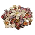 thumbnail image 1 of yuksok 100Pcs 2 Holes Wooden Buttons For Sewing Leisure Creative Accessories Crafts, 1 of 9