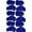 Blue, variant on Playkids Rock Holds (Small) for Swing Set Playground Rock Wall - Rock Climbing Pegs Grips for Kids Children