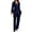 Dark Blue, variant on Women Long Sleeve Sequin Jumpsuit Polyester Spandex for Party and Club