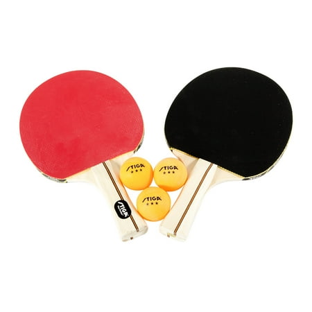 STIGA Performance 2-Player Table Tennis Set Includes Two Rackets and Three 3-Star