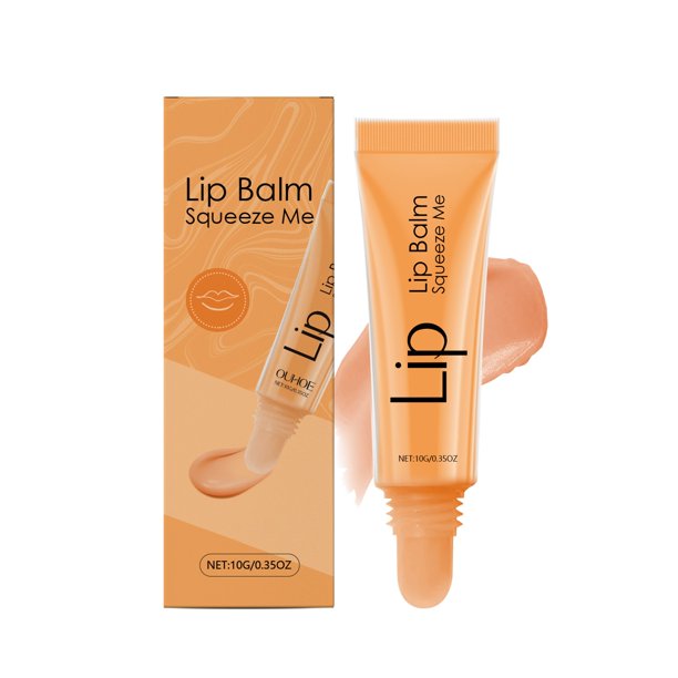 Bálsamo Labial Hidratante Gloss Oil Gloss con tinte natural y brillo perlado, Mascarilla de tratamiento hidratante de larga duración para labios secos y agrietados con manteca de karité y aceite de