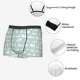 thumbnail image 6 of Bingfone White Swan Men's Underwear - Casual Stretch Boxer Briefs-XX-Large, 6 of 7