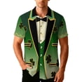 thumbnail image 2 of Ceisia St. Patrick's Day Men's Unisex Hawaiian Shirt | Summer Beach Casual Short Sleeve Button Down Gift Printed Top, 2 of 5