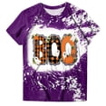 thumbnail image 5 of Akiihool Womens Halloween Shirts Plus Size Halloween Shirts for Women Pumpkin Graphic Tshirt Fall Casual Short Sleeve Tee Tops Purple,XXXXXL, 5 of 5
